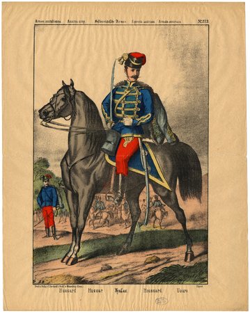 Armée autrichienne. Hussard – Austria army. Hussar – Oestereichische Armee…