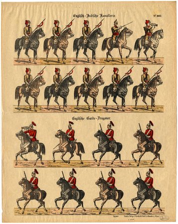 Englisch-Indische Kavallerie – Englische Garde-Dragoner