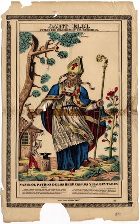 Saint Eloi, patron des forgerons et des maréchaux