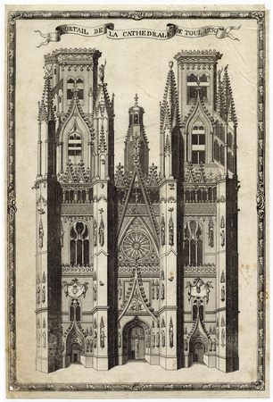 Portail de la cathédrale de Toul 1750