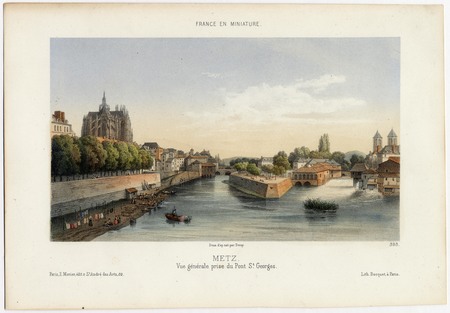 Metz. Vue générale prise du Pont St Georges