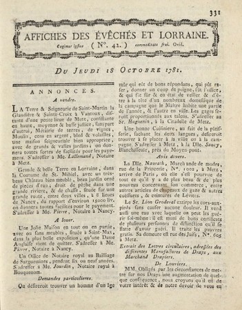 Affiches des Evêchés et Lorraine