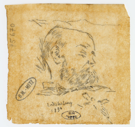 Portrait de Verlaine sur son lit de mort