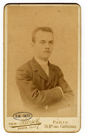 Portrait de Georges Verlaine, fils de Paul Verlaine