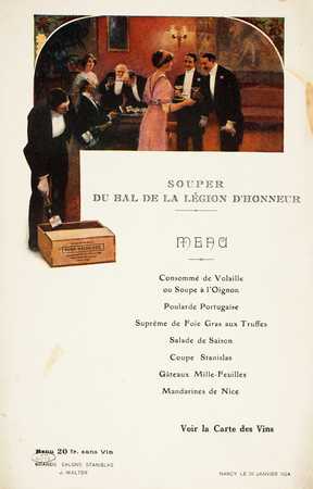 Souper du bal de la Légion d’honneur – Grands Salons Stanislas, J. Walter …