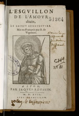 Ex-libris manuscrit de Yolande de Bassompierre