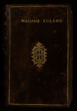 Super-libris typographique au nom de Madame Yolande de Bassompierre