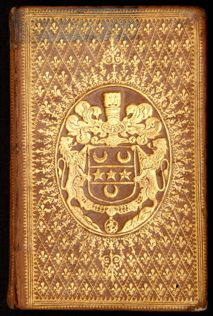 Reliure à semé de fleurs de lys aux armes de Robert-Jean-Antoine Franqueto…