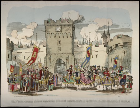 Ville d'Épinal, concours régional 1864, cavalcade historique lorraine, ent…