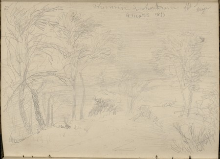 Chemin de Chantraine effet de neige, 4 mars 1853