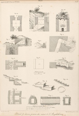 Gran[d]. Détails de diverses portions des ruines de l'Amphithéâtre