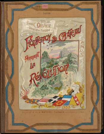 Reliure en cuir mosaïqué