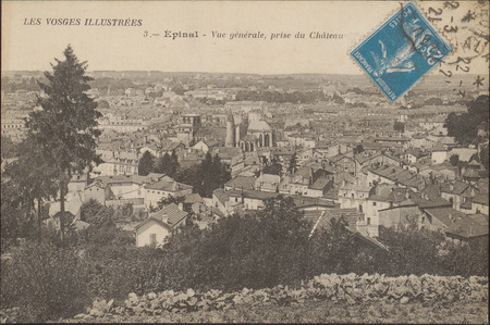 Épinal, Vue générale, prise du Château