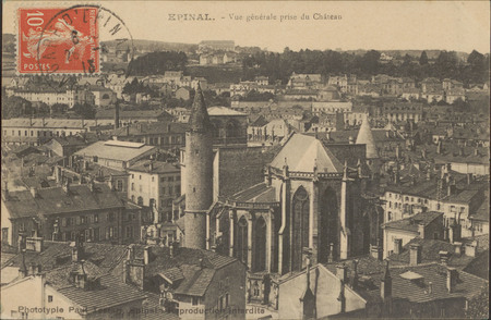 Épinal, Vue générale prise du Château