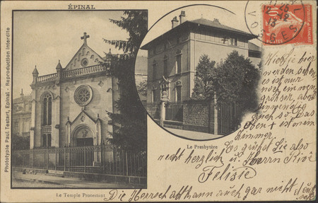 Épinal, Le Temple Protestant, Le Presbytère