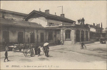 Épinal, La Gare et son poste T.S.F