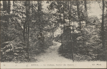 Épinal, Le Château, Sentier des Ruines