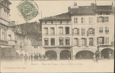 Épinal, Place des Vosges, Rue de l'Hôtel de Ville