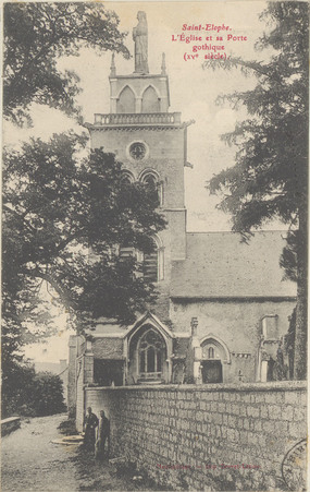 Saint-Elophe, L'Église et sa porte gothique