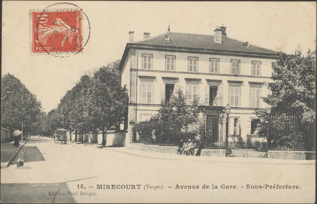 Mirecourt (Vosges), Avenue de la Gare, Sous-Préfecture