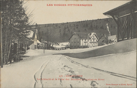 Gérardmer, La Schlucht et le poste des douanes française en hiver