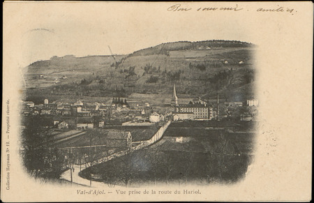 Val-d'Ajol, Vue prise de la route du Hariol