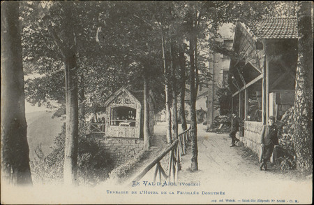 Le Val-d'Ajol (Vosges), Terrasse de l'hôtel de la Feuillée-Dorothée