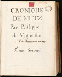 Chronique de Metz