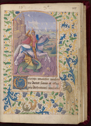 Saint Georges et bordure décorée
