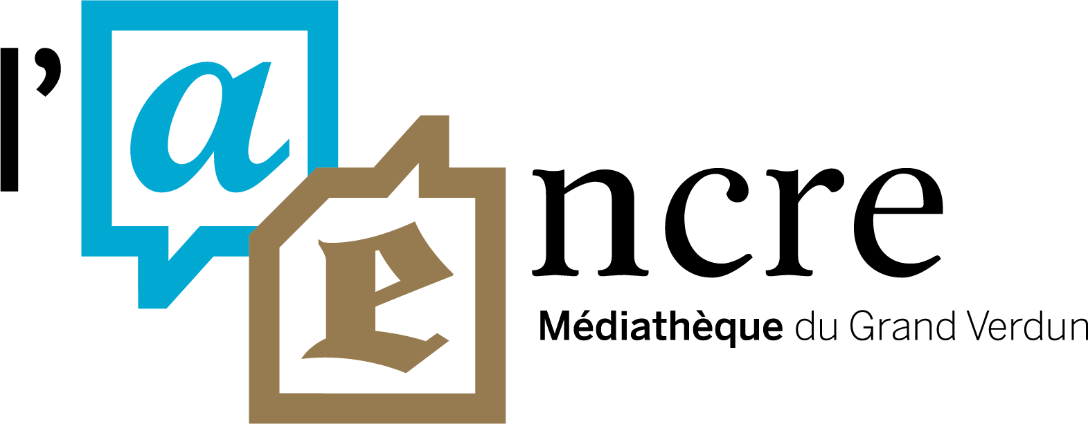 Logo de L'Æncre, réseau des médiathèques du Grand Verdun
