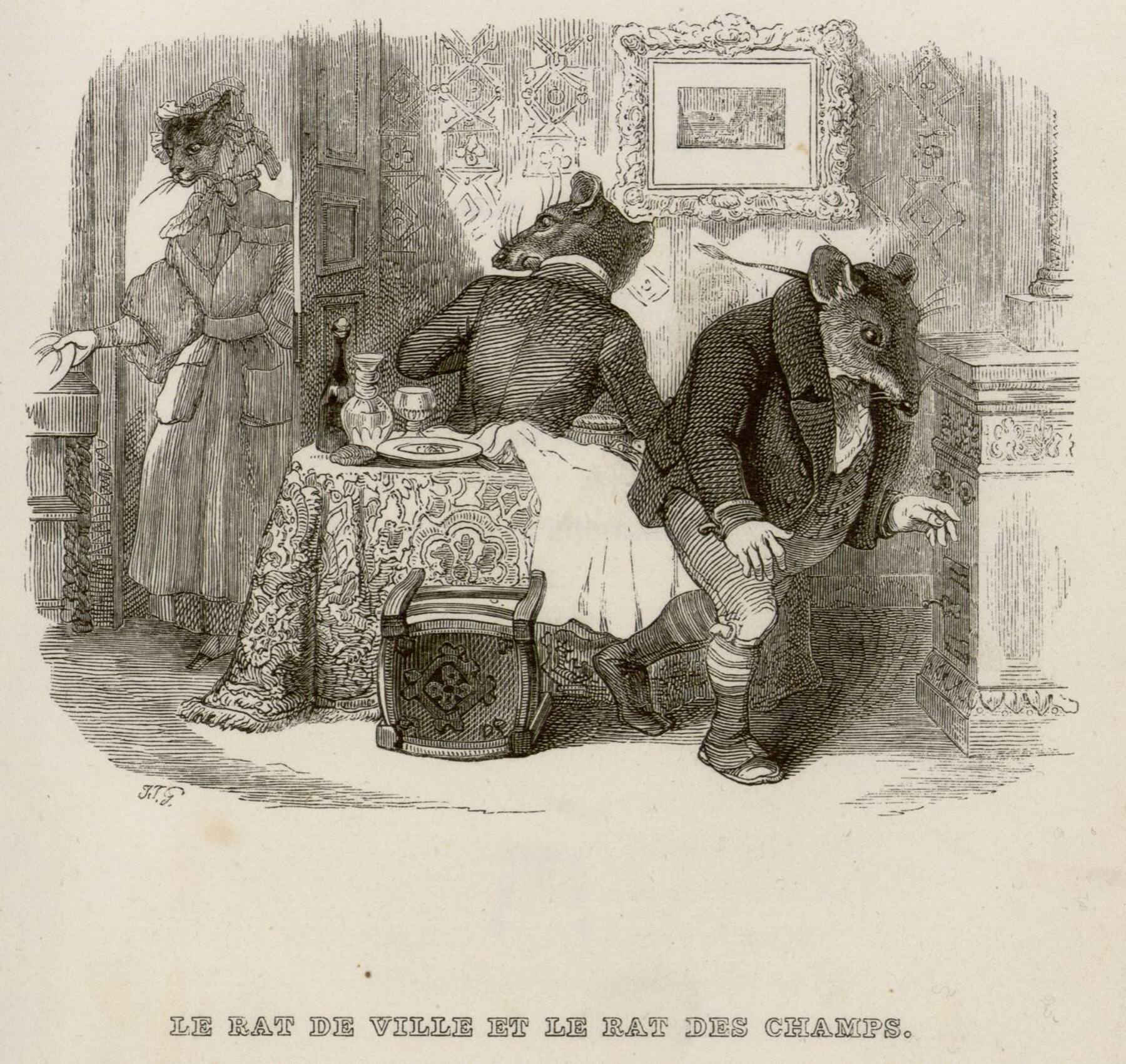 Contenu du Le rat de ville et le rat des champs