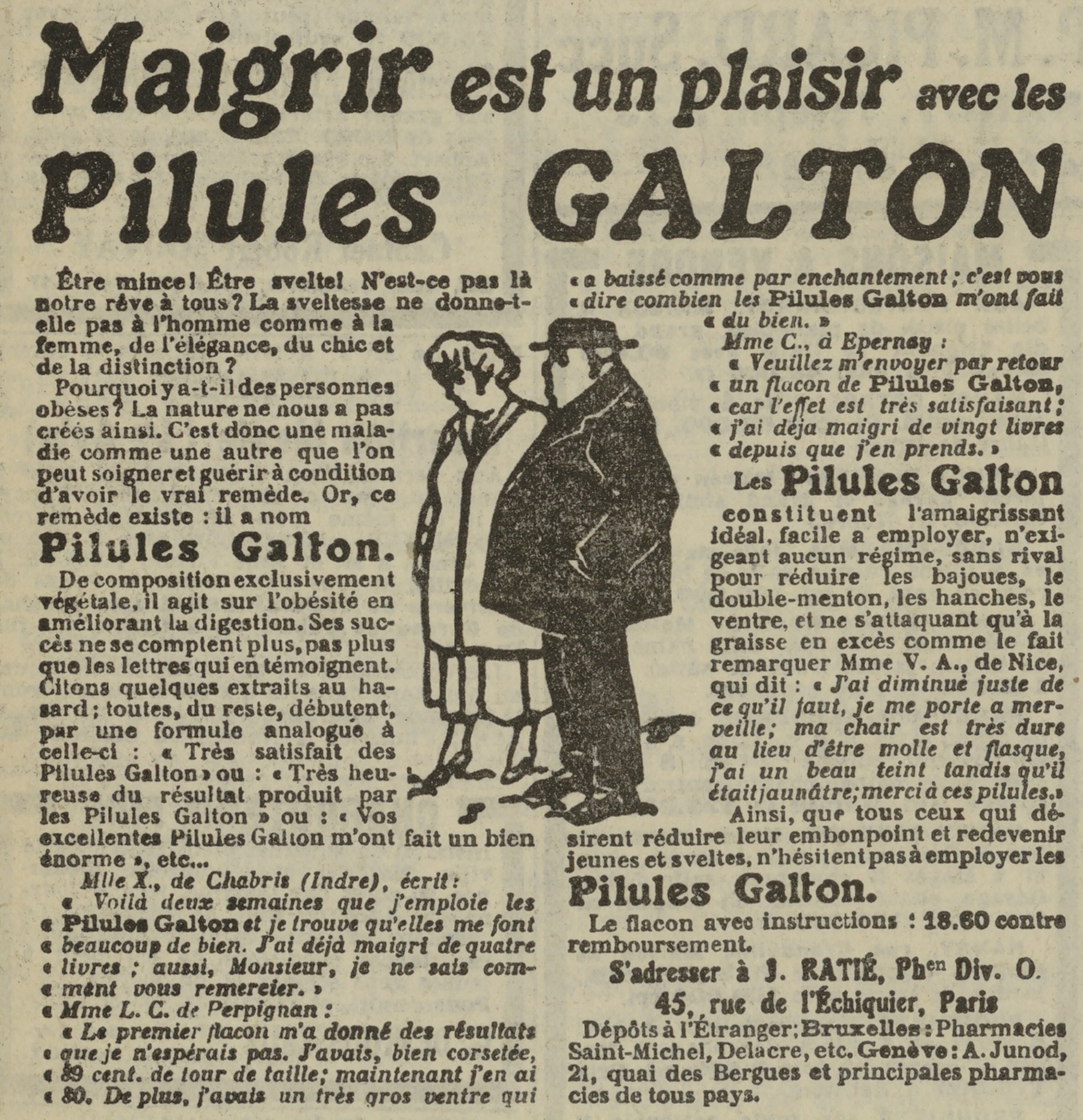 Contenu du Pilule Galton Contenu du Pilule Galton