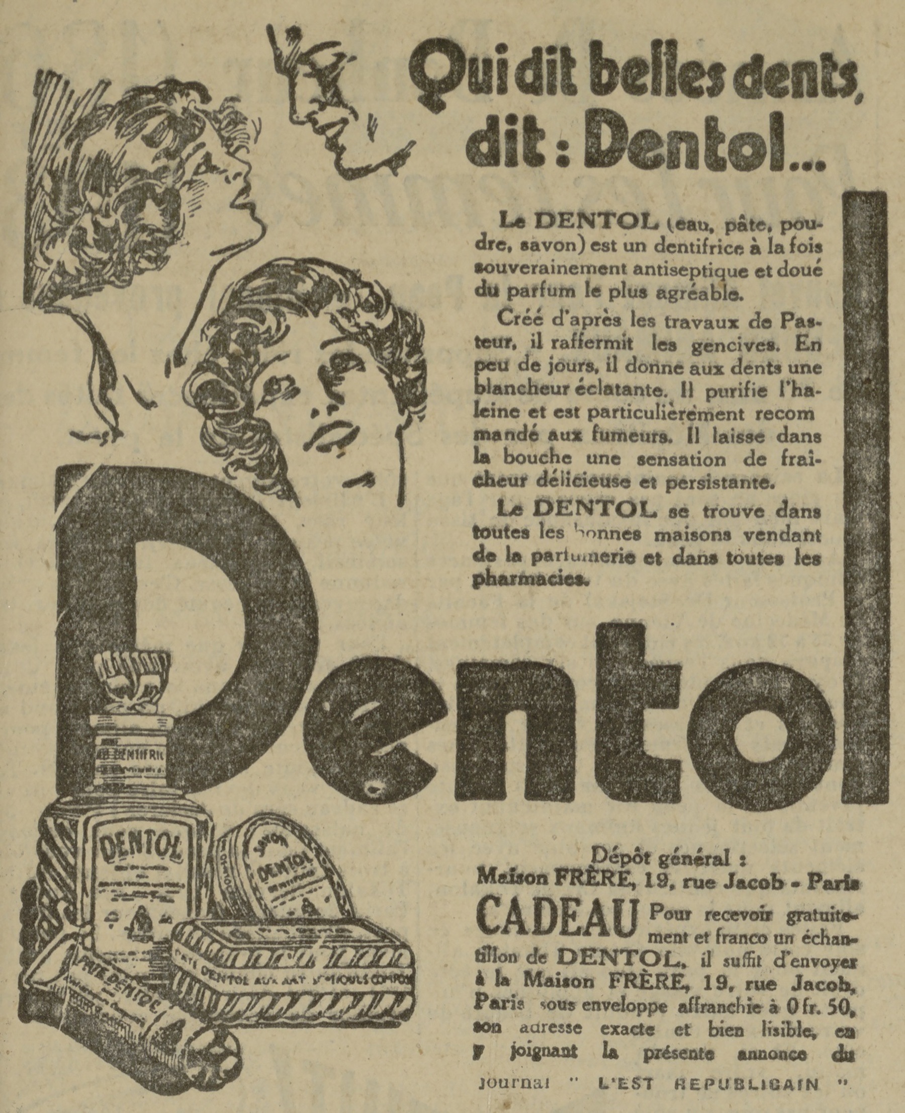 Contenu du Dentol Contenu du Dentol