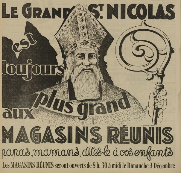 Saint Nicolas dans la publicité Saint Nicolas dans la publicité