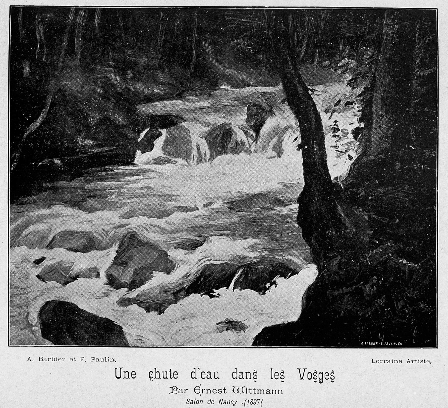 Contenu du Une chute d'eau dans les Vosges