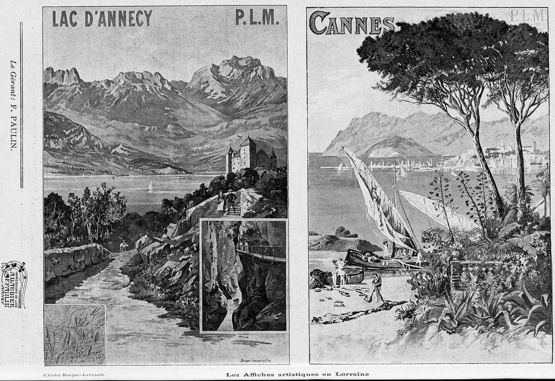 Contenu du Lac d'Annecy. Cannes