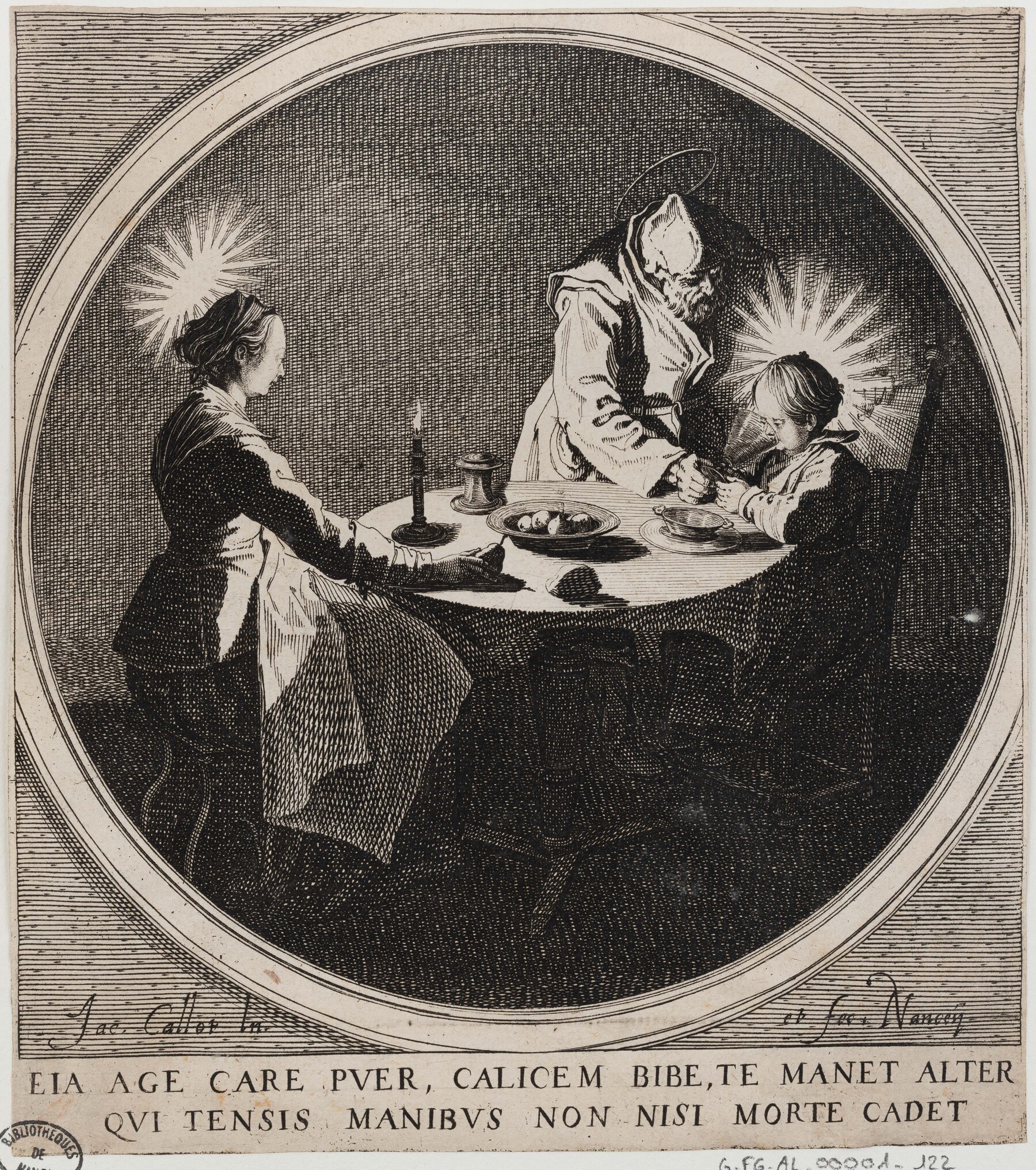 Contenu du Le Benedicite, par Jacques Callot (1628) Contenu du Le Benedicite, par Jacques Callot (1628)