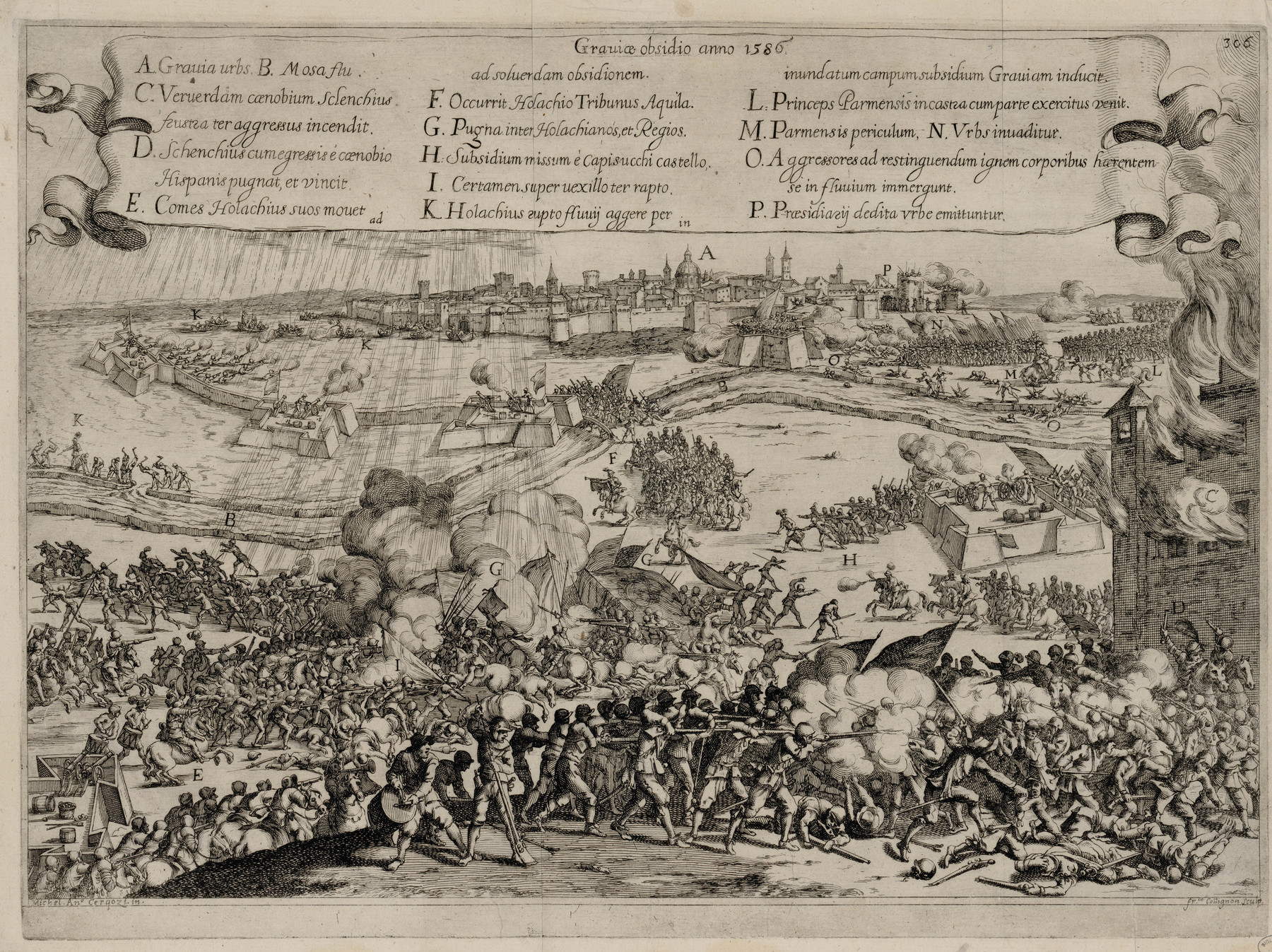 Contenu du Le siège de Grave en 1586