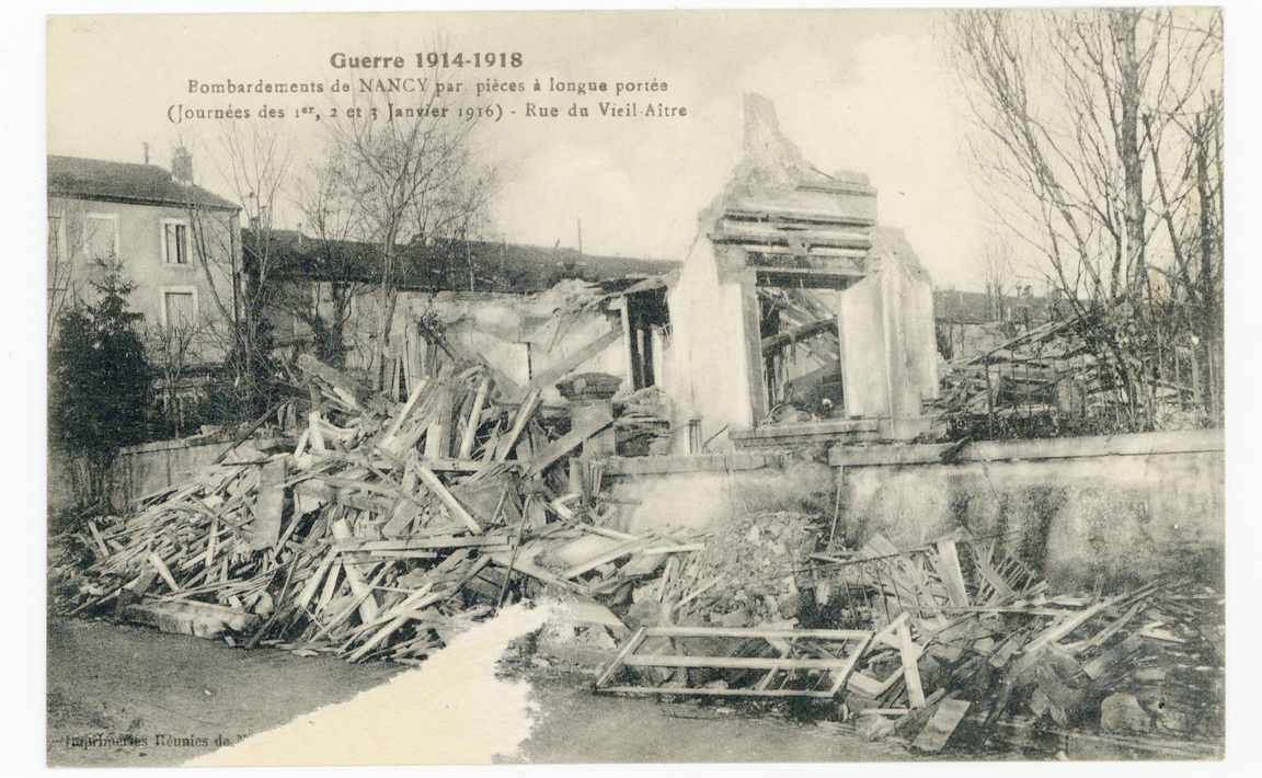 Contenu du Bombardements de Nancy des 1er, 2 et 3 Janvier 1916.