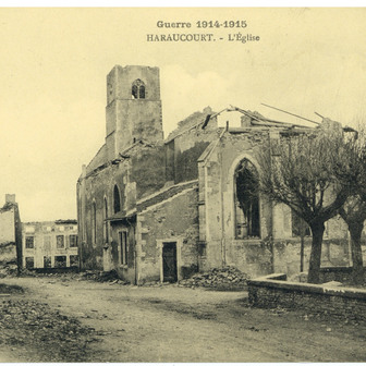 Les églises endommagées pendant la Première Guerre mondiale