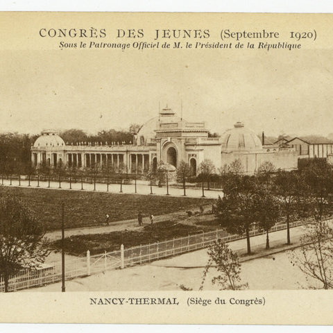 Contenu du Le congrès des jeunes de 1920 à Nancy