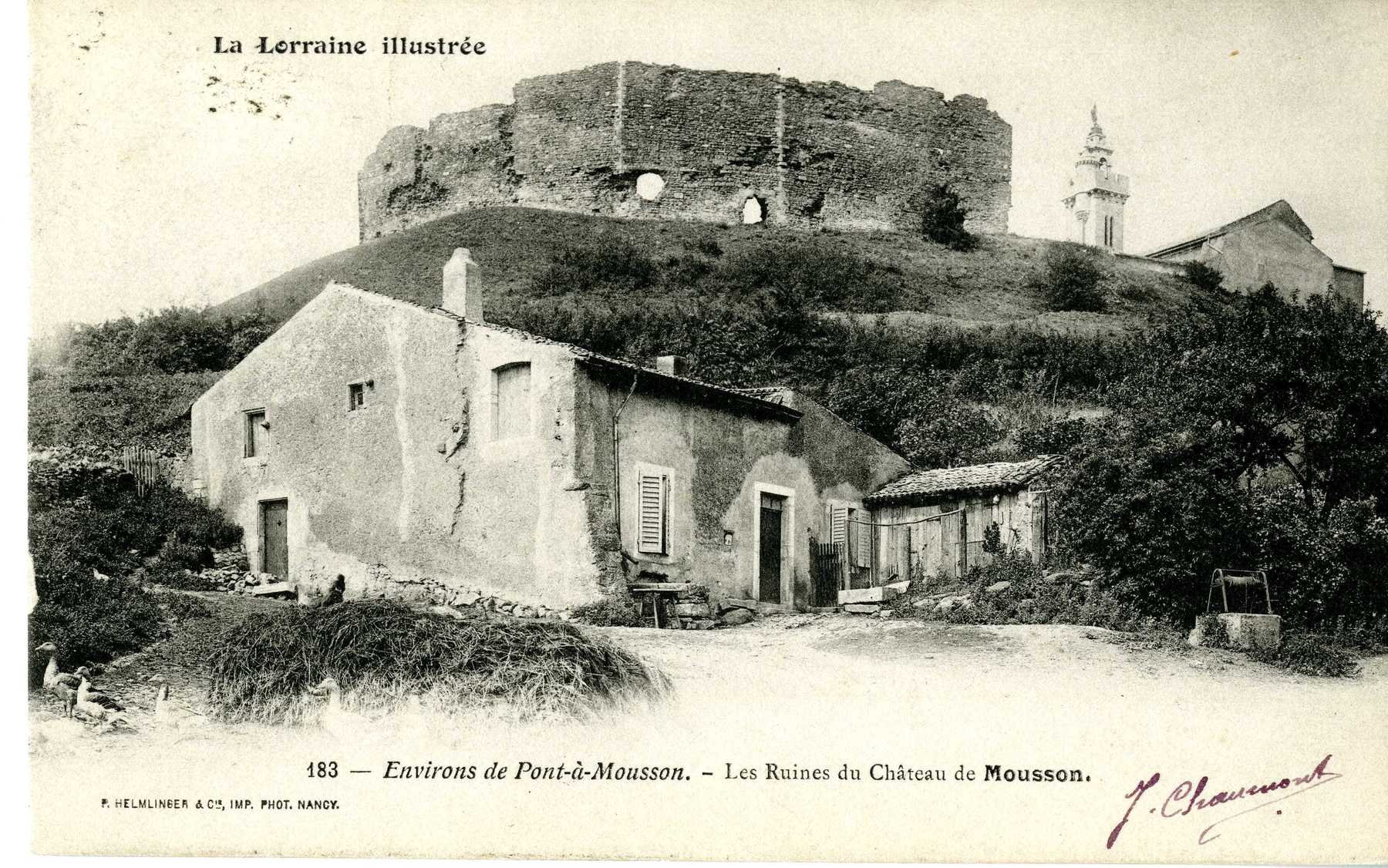 Contenu du Environs de Pont-à-Mousson : les ruines du château de Mousson