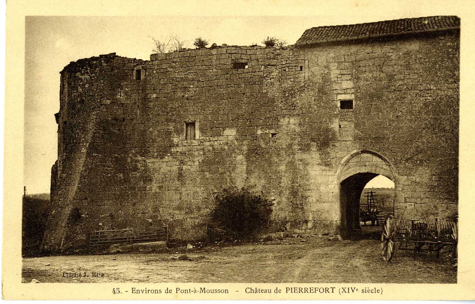 Contenu du Environs de Pont-à-Mousson : château de Pierrefort (XIVe siècle)