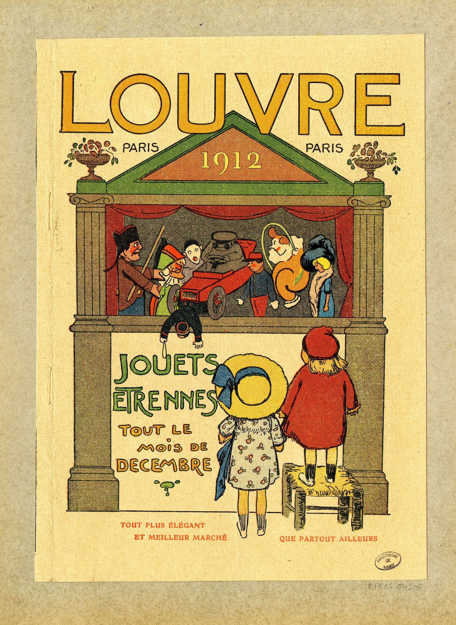 Contenu du Place au théâtre  au "Louvre" (Paris 1912)