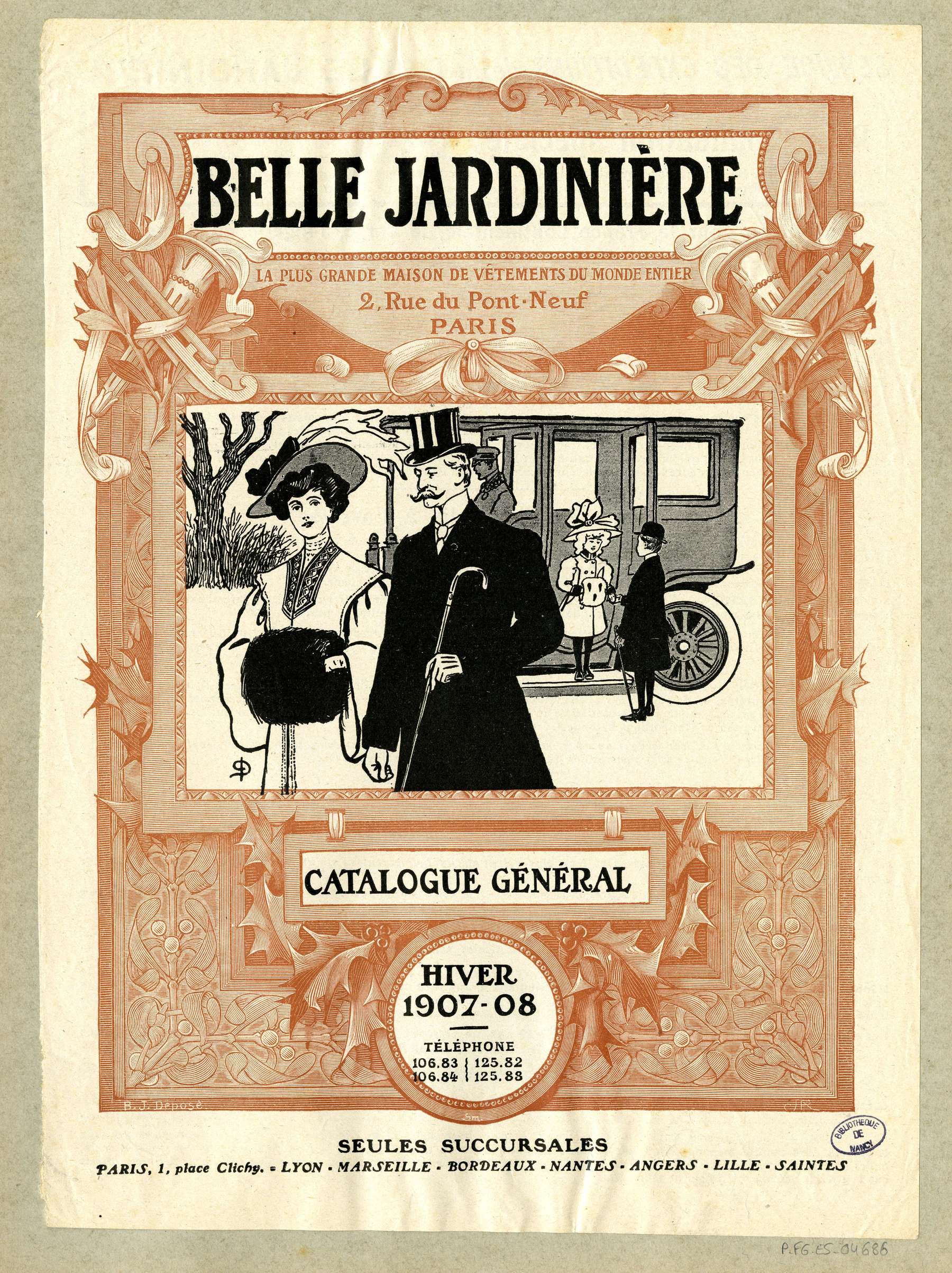 Contenu du Catalogue général hiver 1907-08