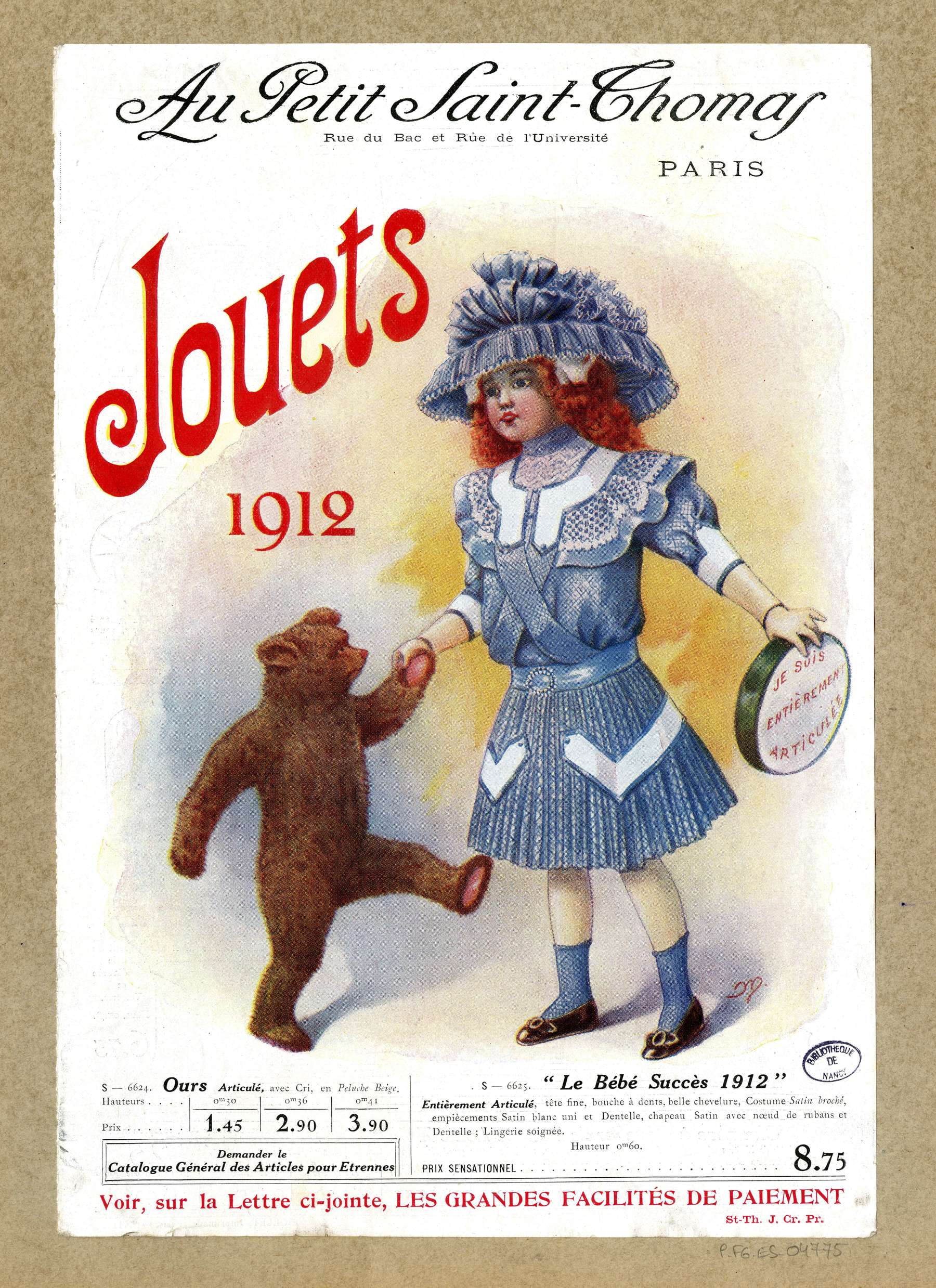 Contenu du "Le Bébé Succès 1912"