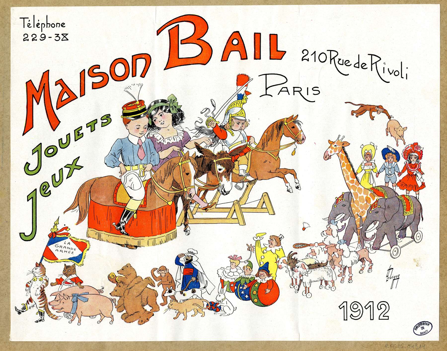 Contenu du "Maison Bail" Paris 1912