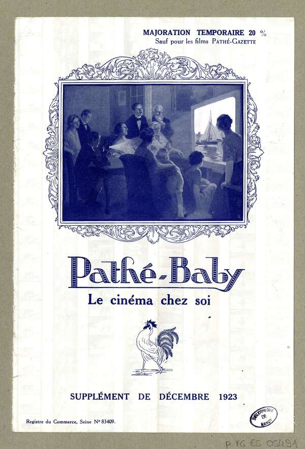 Catalogue du Pathé-Baby de décembre 1923