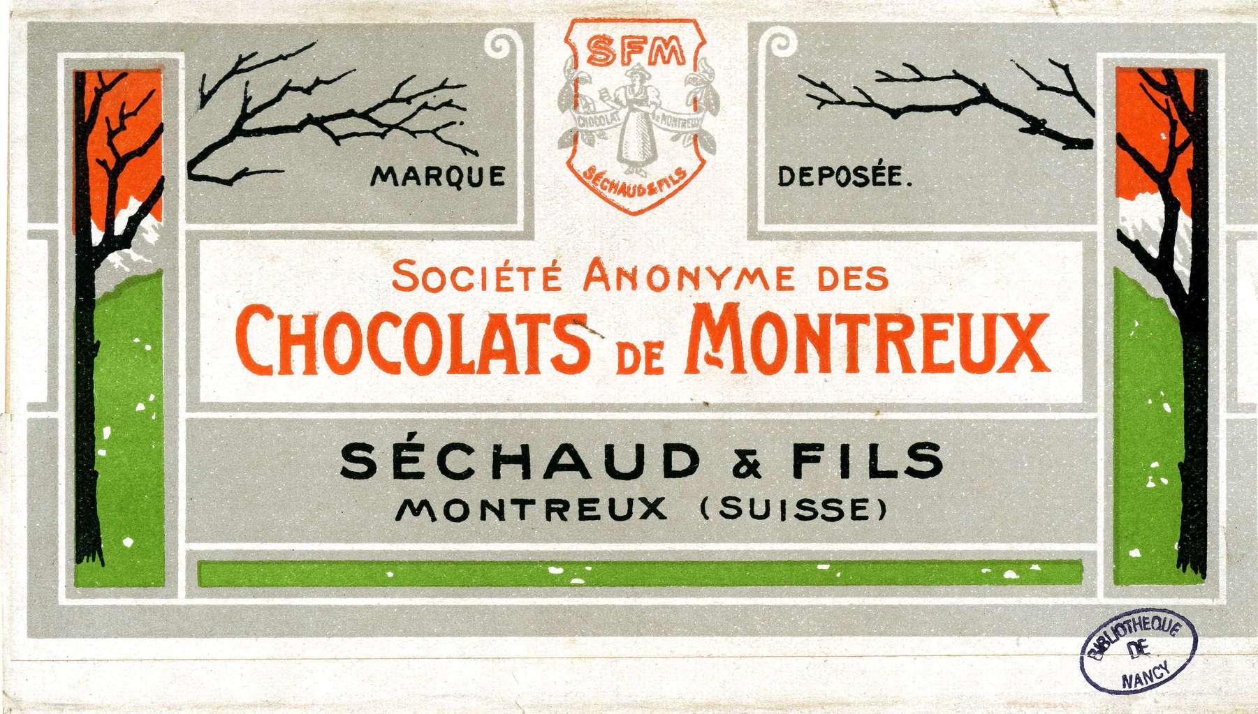 Contenu du Société anonyme des chocolats de Montreux