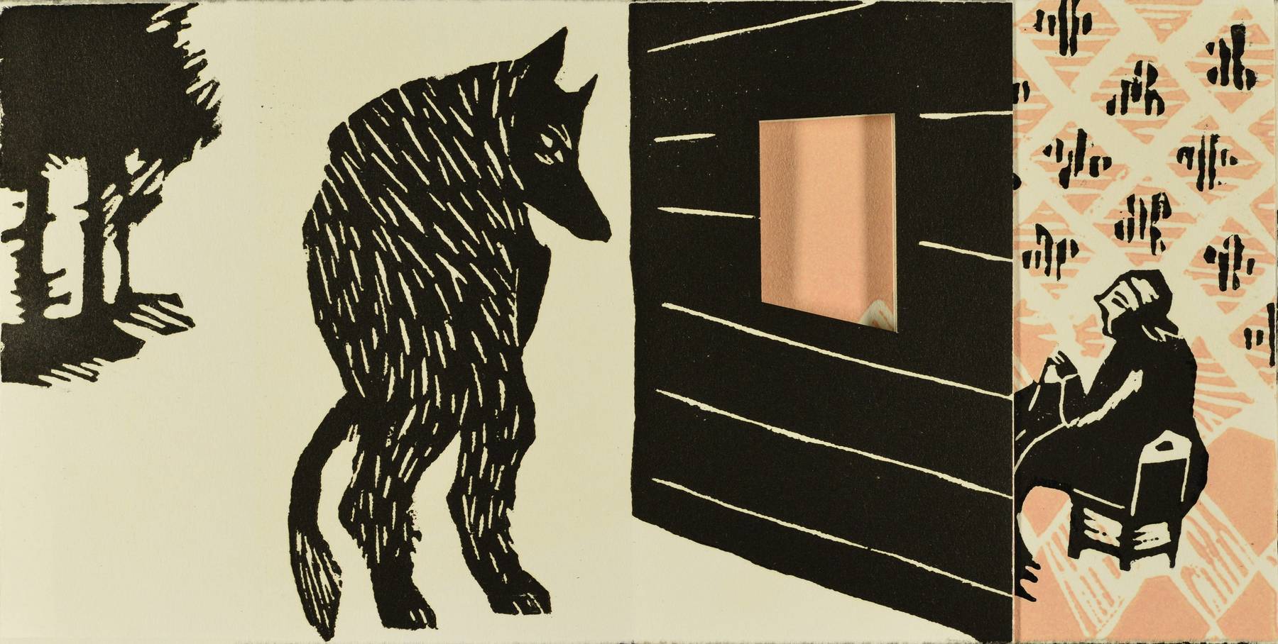 Contenu du Livre d'artiste - Le loup tira la chevillette, et la porte s'ouvrit Contenu du Livre d'artiste - Le loup tira la chevillette, et la porte s'ouvrit